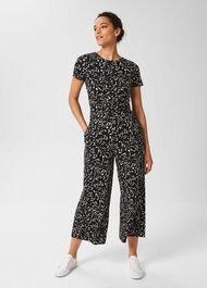 Lexi Jersey Jumpsuit , Black Stone, hi-res