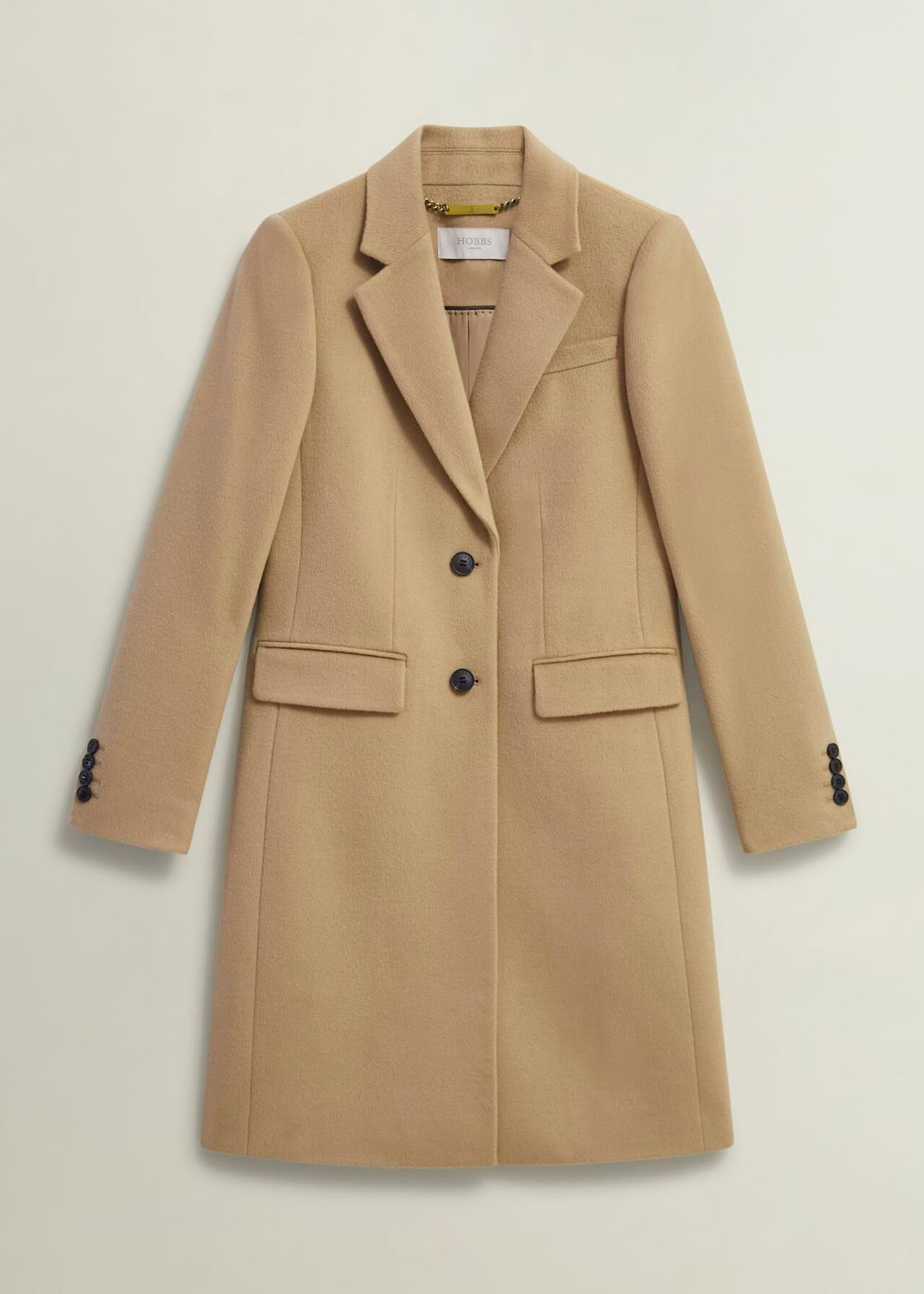 Petite Cavendish Wool Coat, Hobbs Camel, hi-res