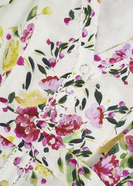 Taylor Linen Dress, Ivory Multi, hi-res