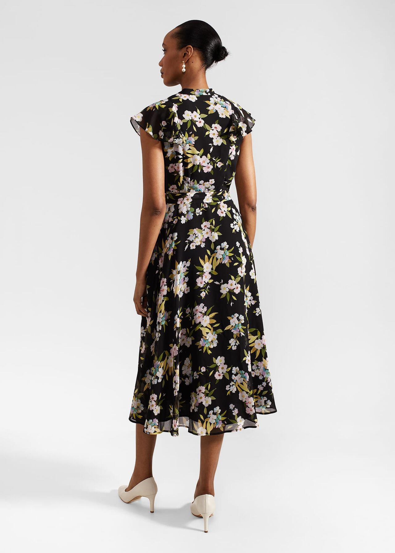 Petite Erica Dress, Black Multi, hi-res