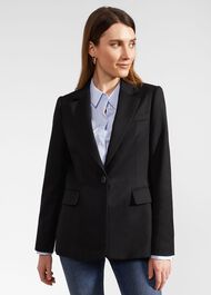 Kiera Blazer With Wool, Black, hi-res