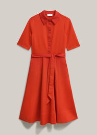 Petite Loretta Dress, Tomato Red, hi-res