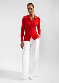 Blanche Cardigan, Red, hi-res