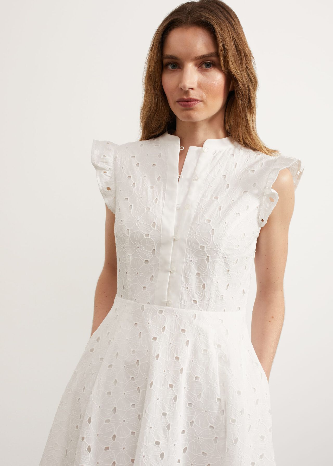 Sulby Dress, White, hi-res