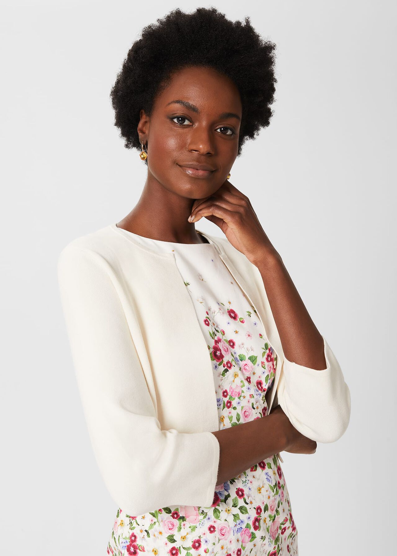Ella Cardigan, Ivory, hi-res