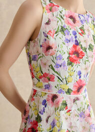 Petite Carly Floral Dress, Ivory Multi, hi-res