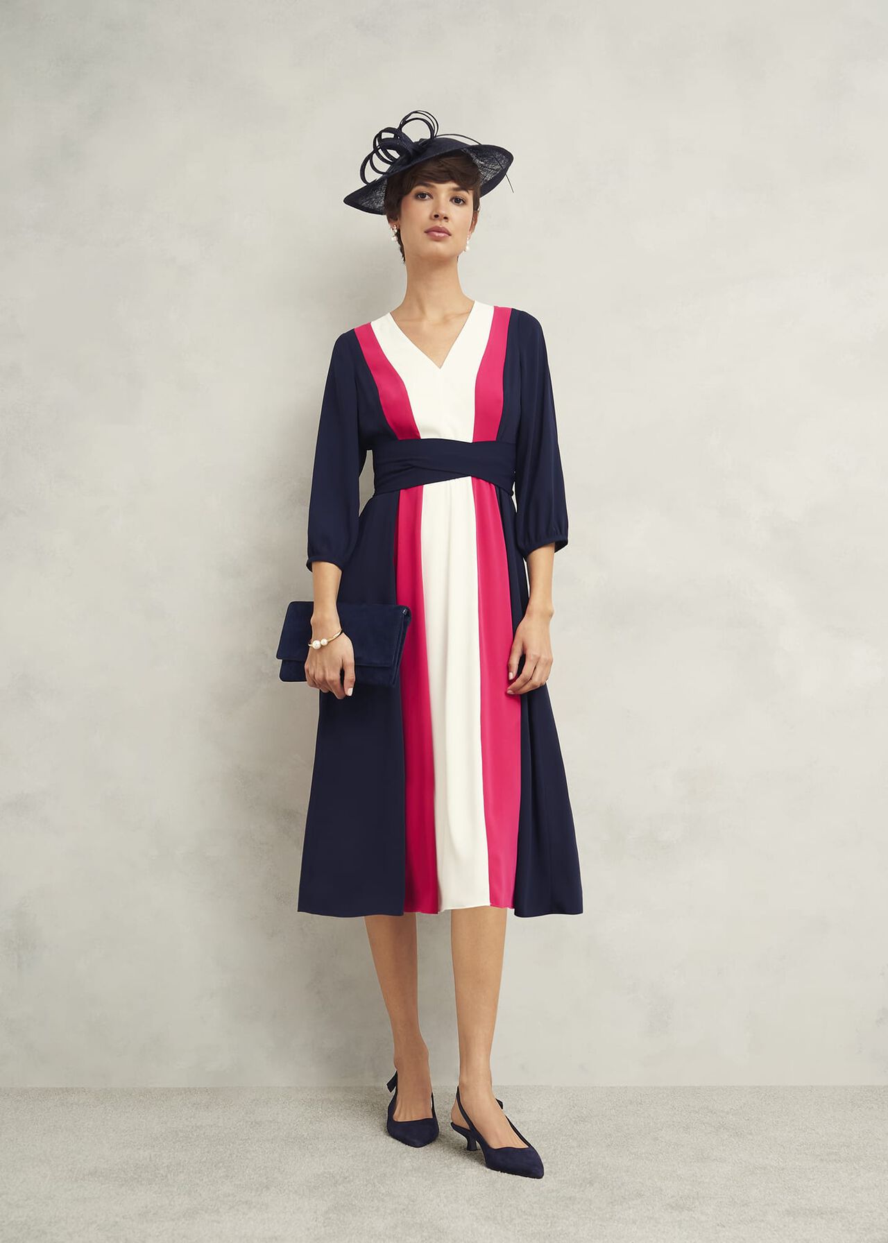 Hobbs Cora Colour Block Dress Hobbs Cora Colour Block Dress