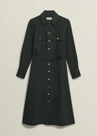 Petite Pricilla Dress, Rich Green, hi-res