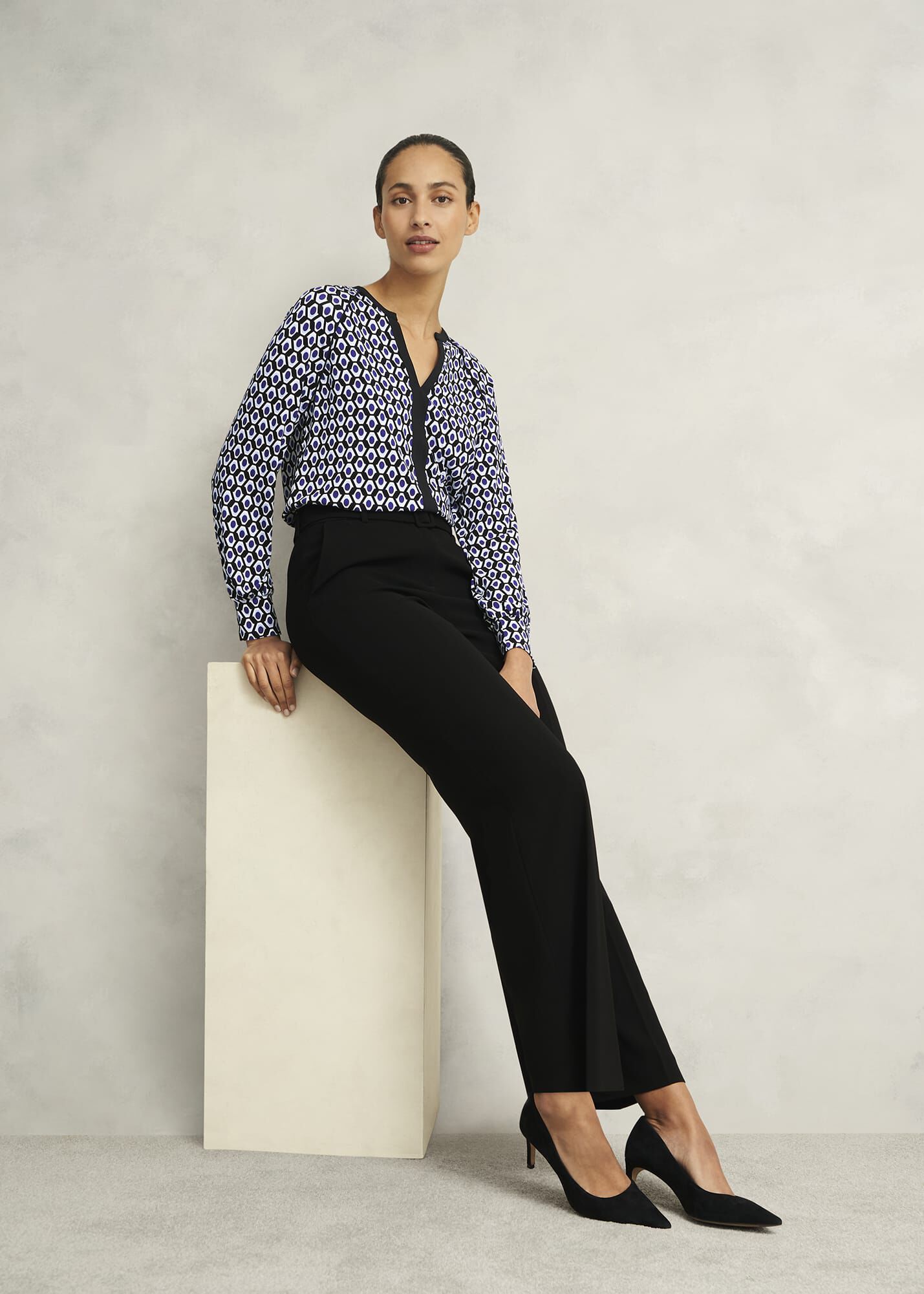 Zelia Printed Top | Hobbs US |