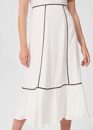 Lucilla Midi Dress, Ivory Black, hi-res
