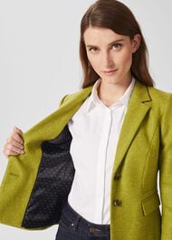 Hackness Wool Jacket, Lime Green, hi-res