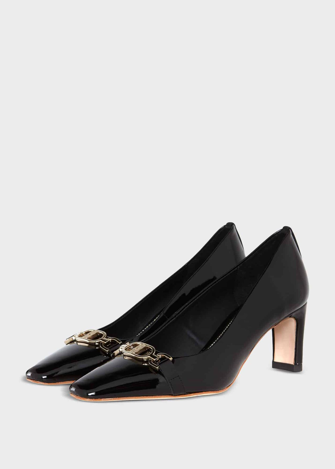 Ophelia Court Shoes, Black, hi-res