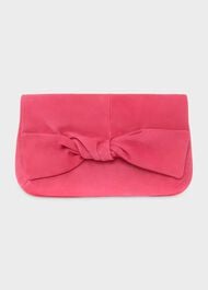 Milly Bow Clutch, Bright Pink, hi-res