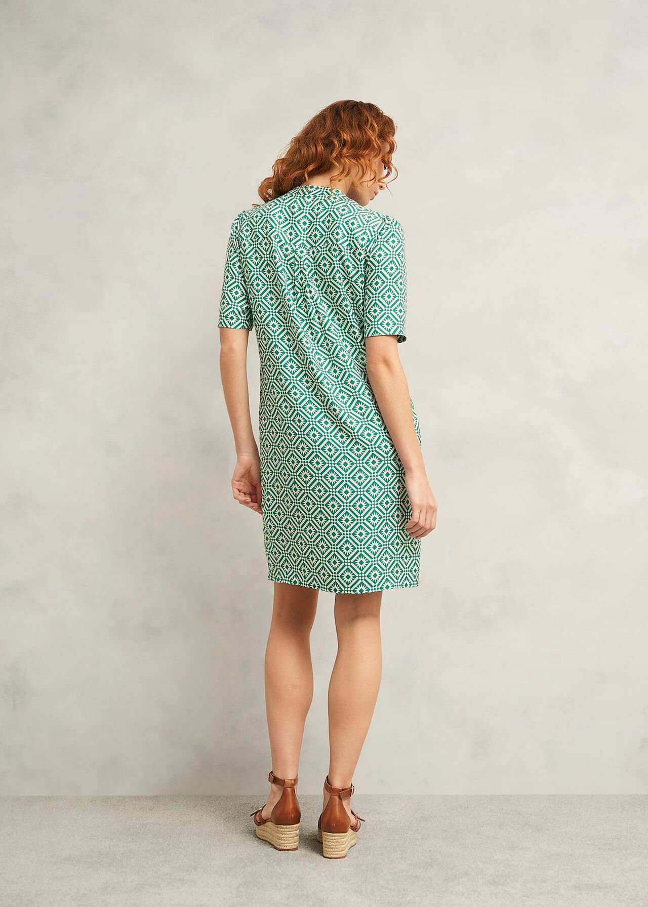 Lucille Dress, Green Ivory, hi-res