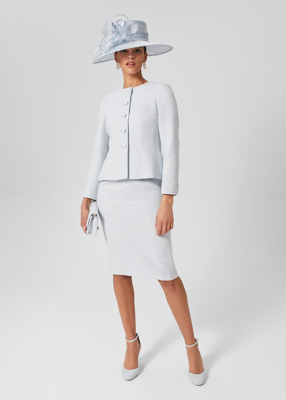 Petite Layla Shift Dress, Pale Blue, hi-res