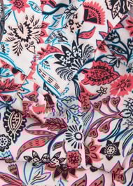 Maddy Cotton Printed Top, Multi Damask, hi-res