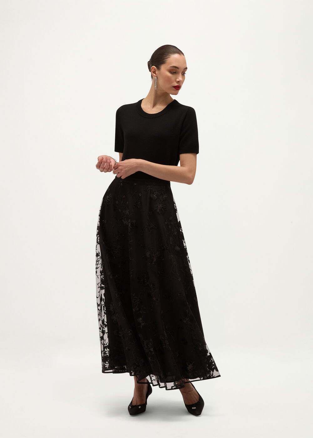 Addlington Embroidered Skirt