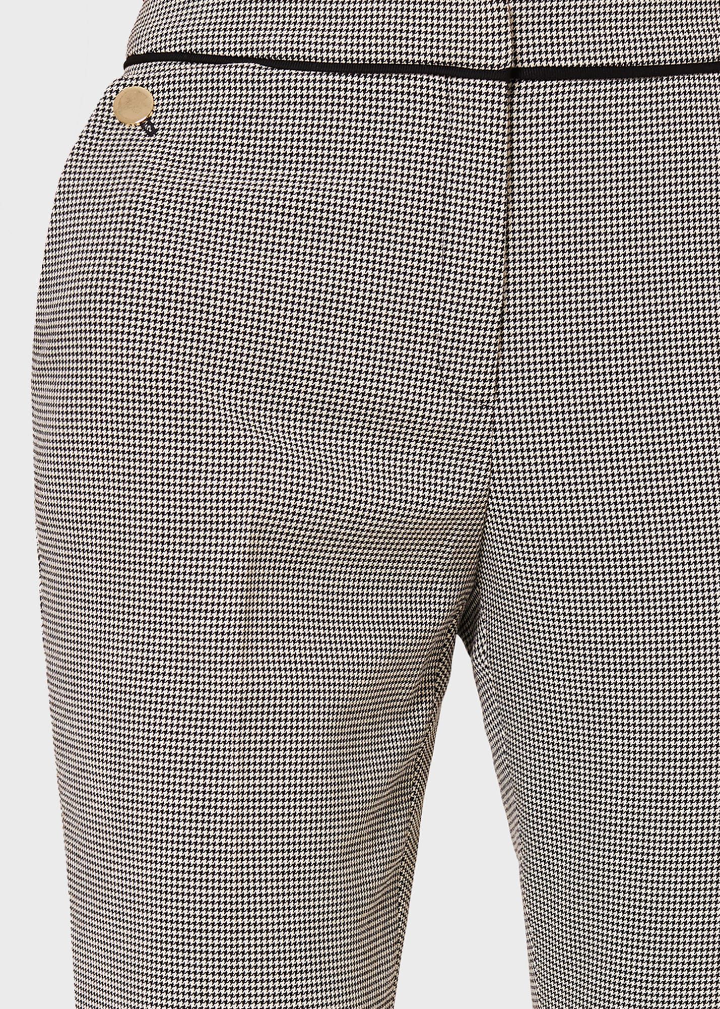 Sienna Houndstooth Slim Pants With 