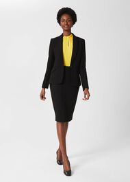 Ophelia Pencil Skirt, Black, hi-res