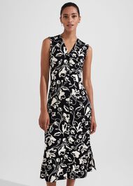 Joanna Dress, Black Cream, hi-res
