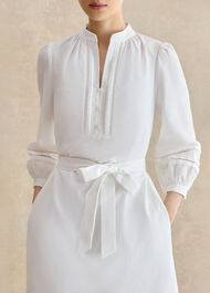 Sabel Cotton Dress, White, hi-res
