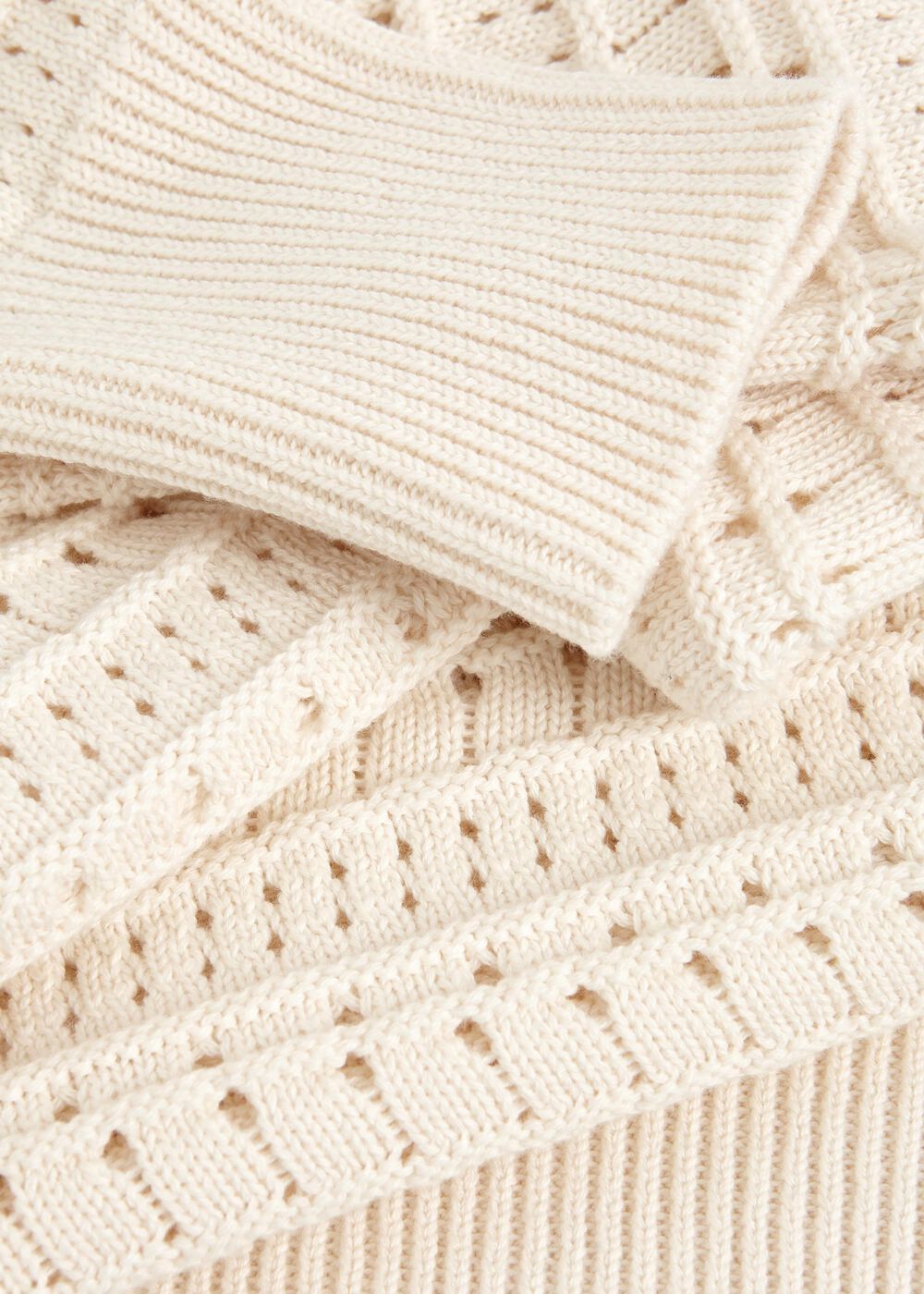 Colemere Cotton Jumper, Buttercream, hi-res