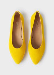 Serena Suede Ballerinas, Sunfloweryellow, hi-res