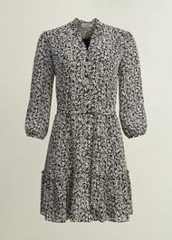 Polly Dress, Navy Cream, hi-res
