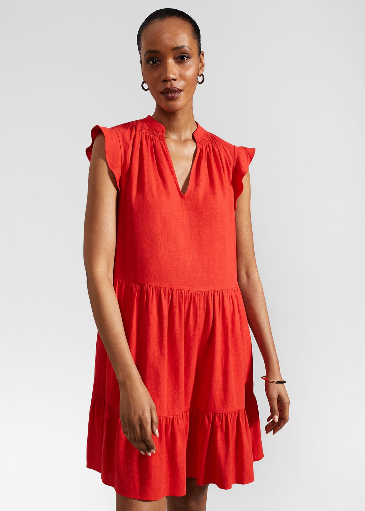 Estella Dress, Scarlet Red, hi-res