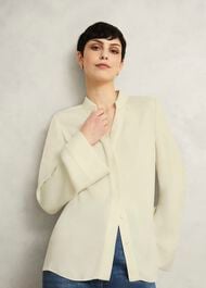 Buttermere Blouse, Buttercream, hi-res