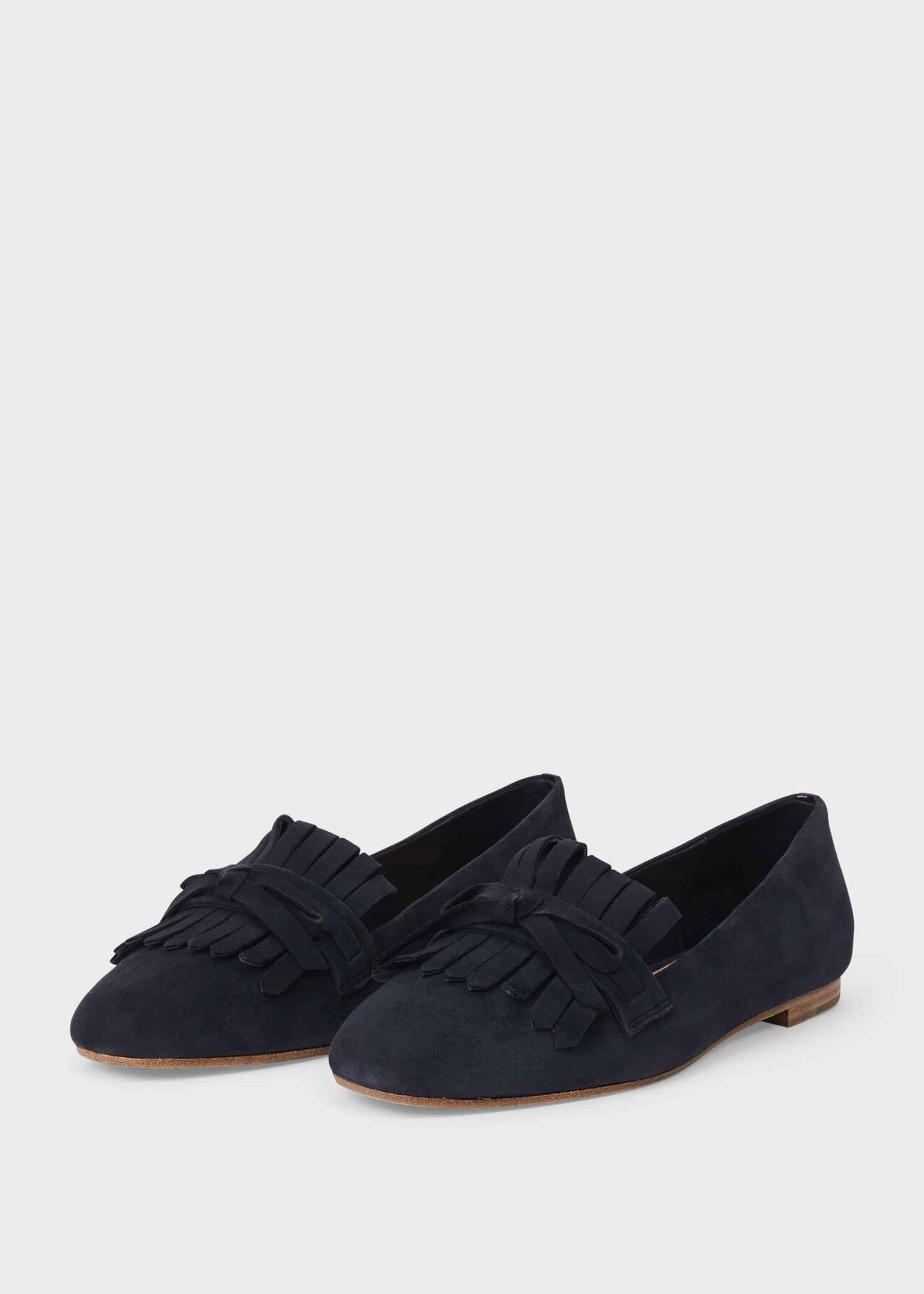 Roxanne Suede Loafers, Navy, hi-res