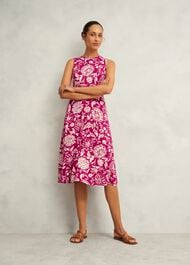 Marylise Jersey Dress, Pink Cream, hi-res