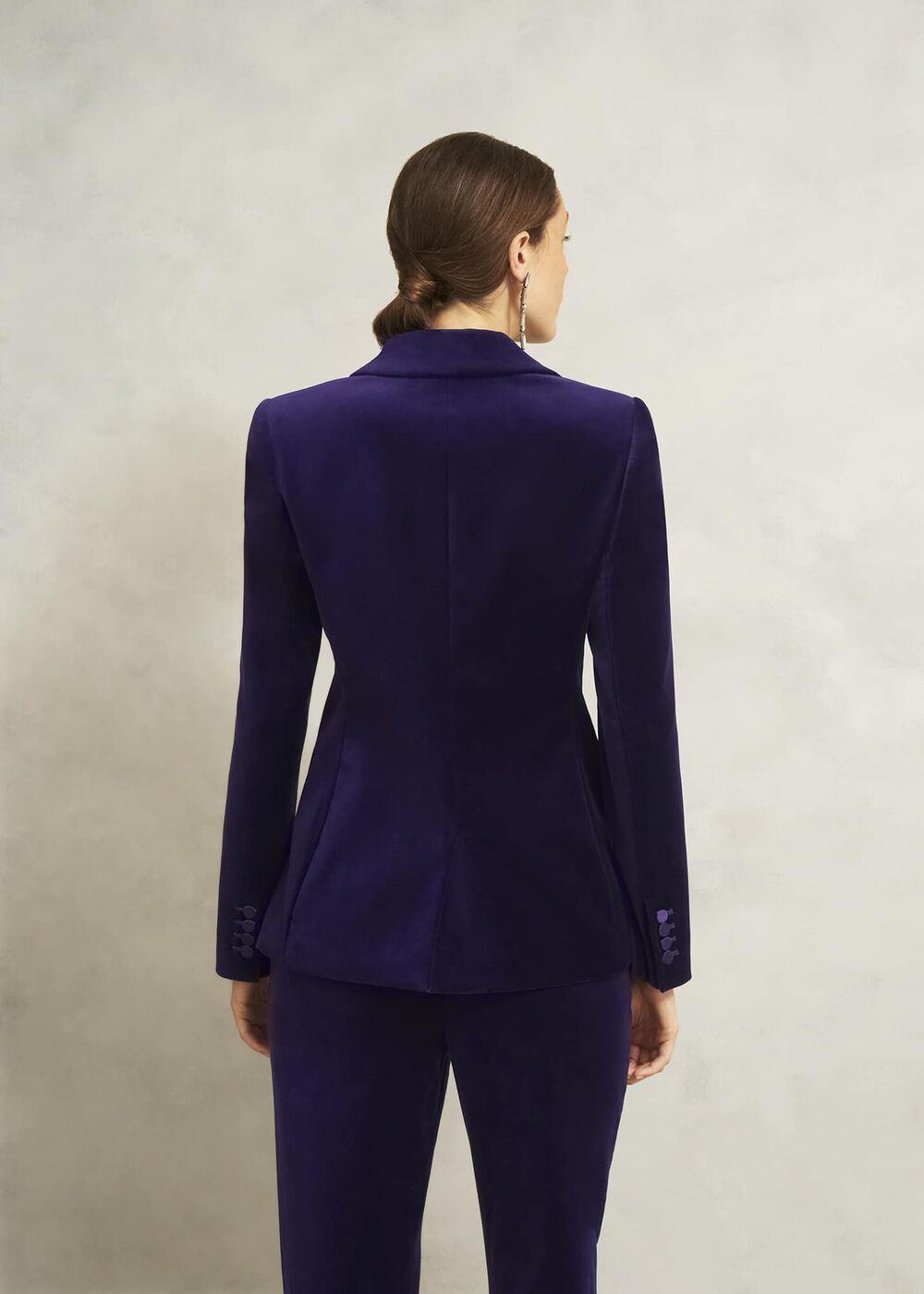 Heather Velvet Jacket, Midnight Purple, hi-res