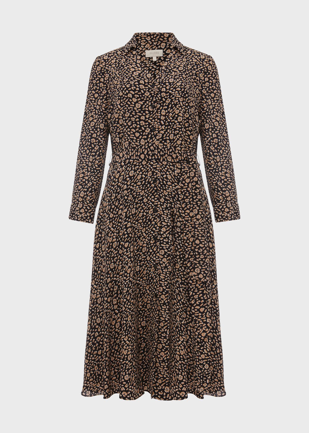 Rosaline Dress, Navy Camel Ivry, hi-res