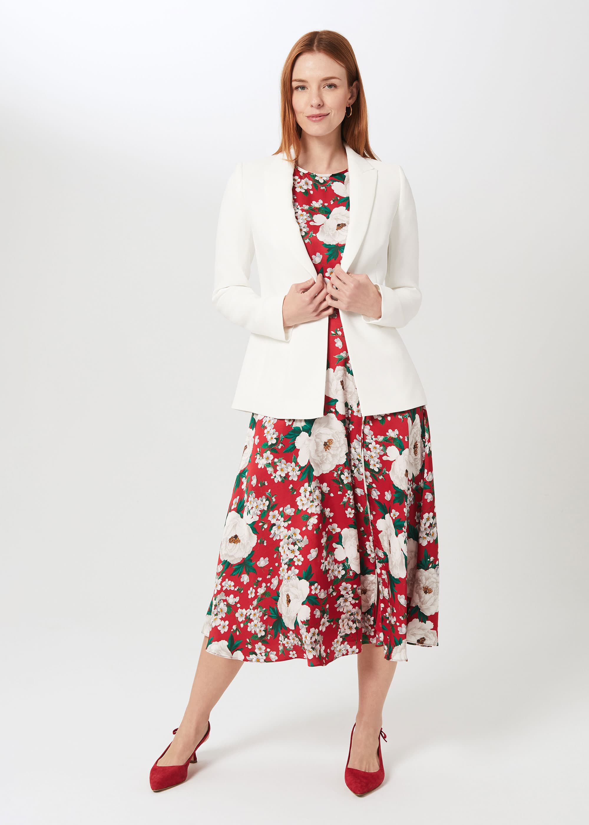 Hobbs gigi outlet coat red