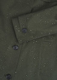 Petite Hallie Shower Resistant Trench Coat, Woodland Green, hi-res