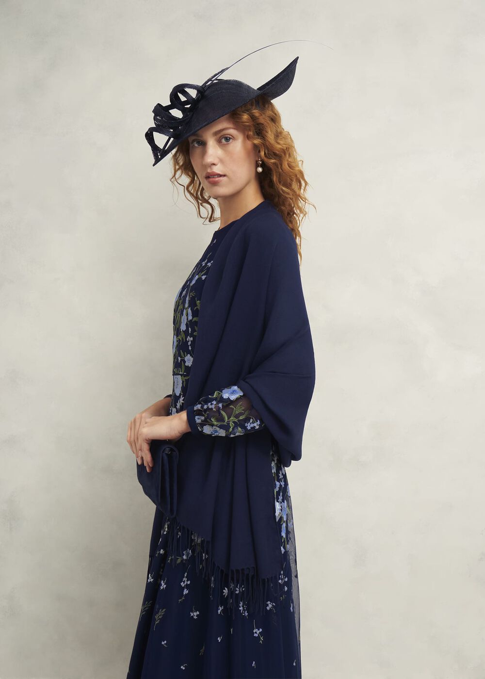 Melanie Fascinator, Midnight, hi-res