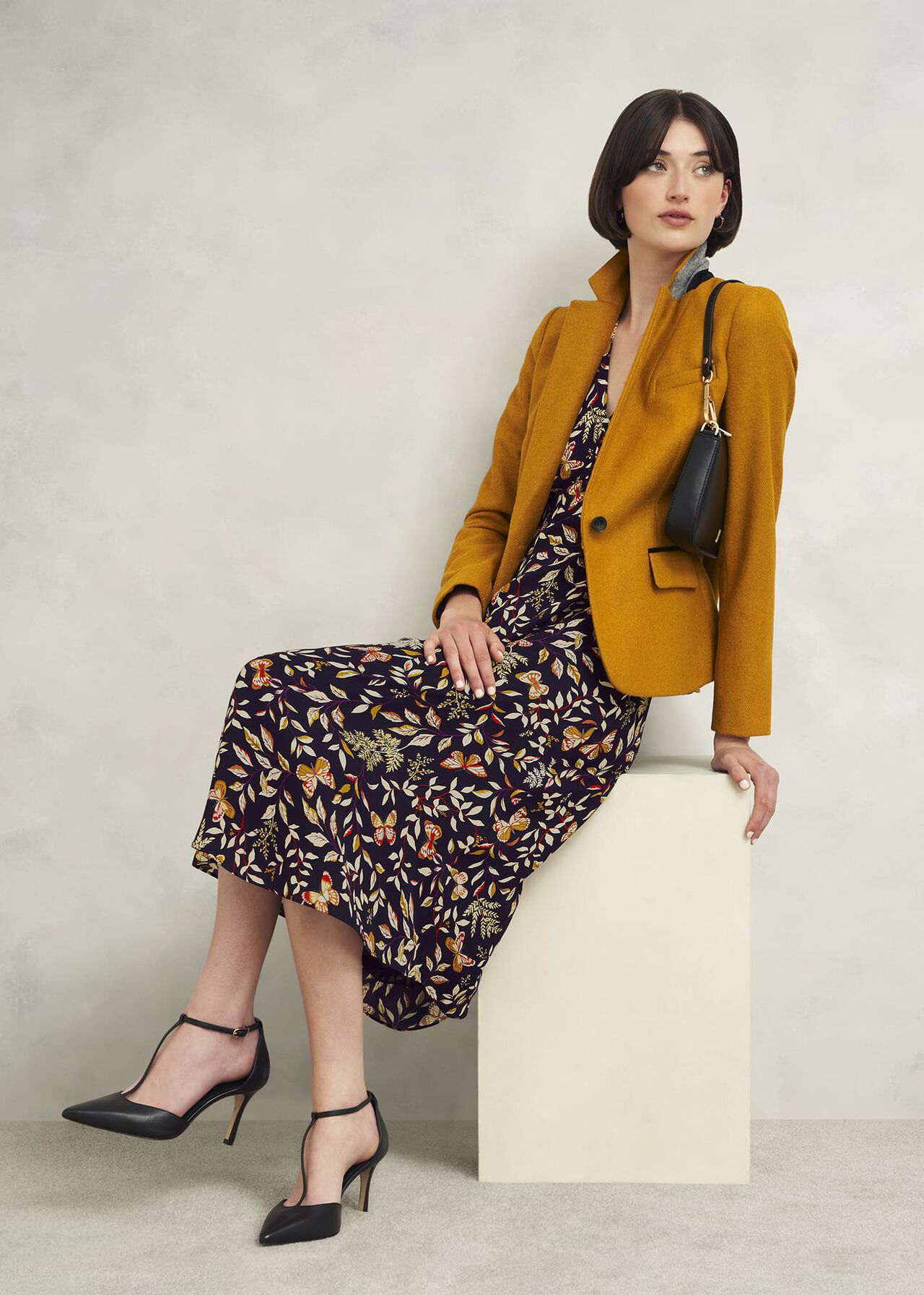 Zainah Dress, Navy Multi, hi-res