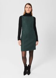 Estella Tweed Dress, Deep Pine Green, hi-res