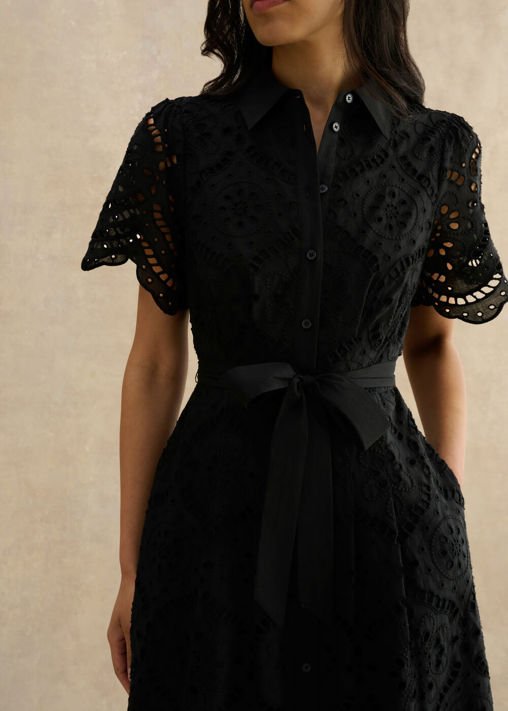 Willa Broderie Dress | Hobbs US |