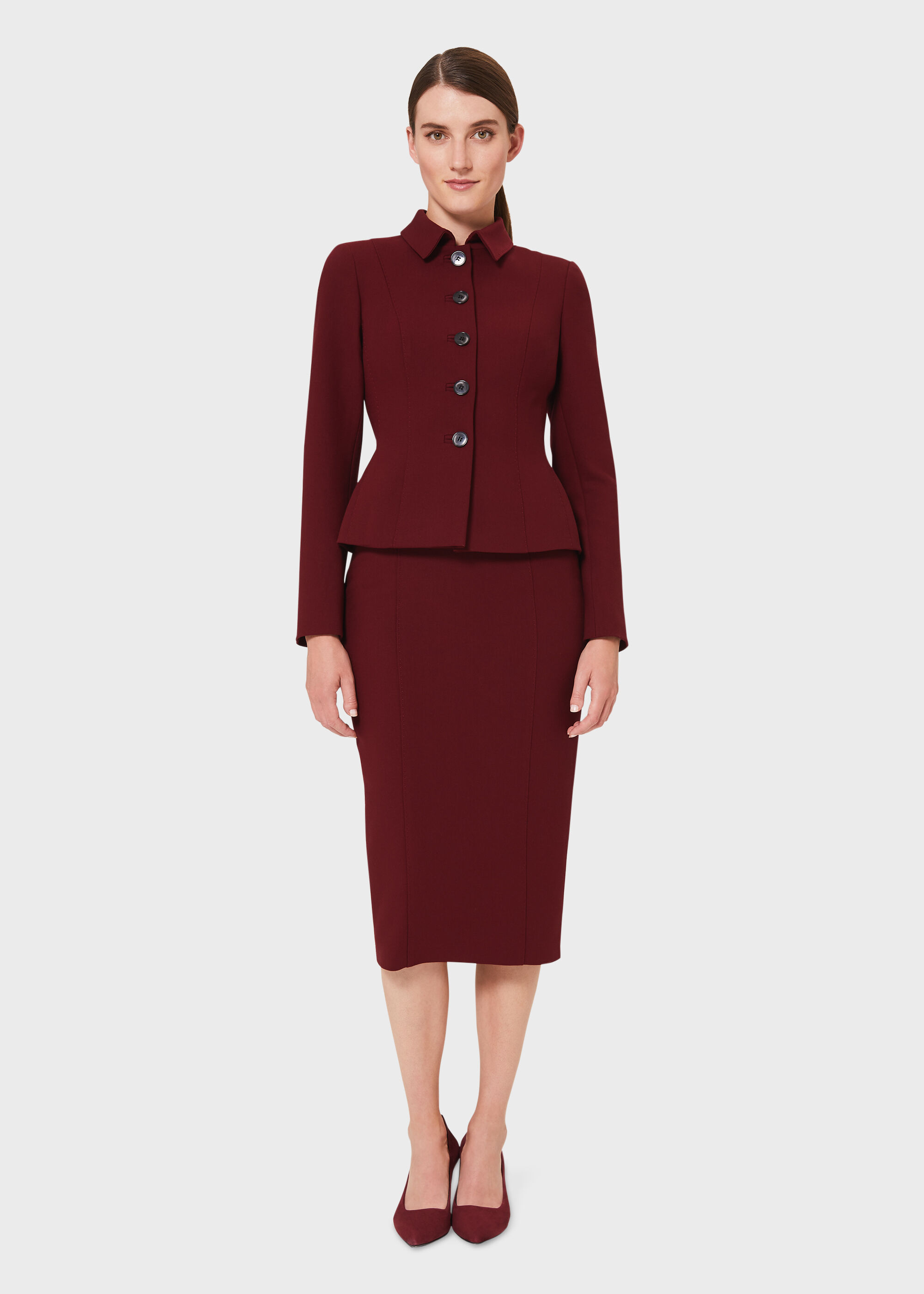 red suit co ord