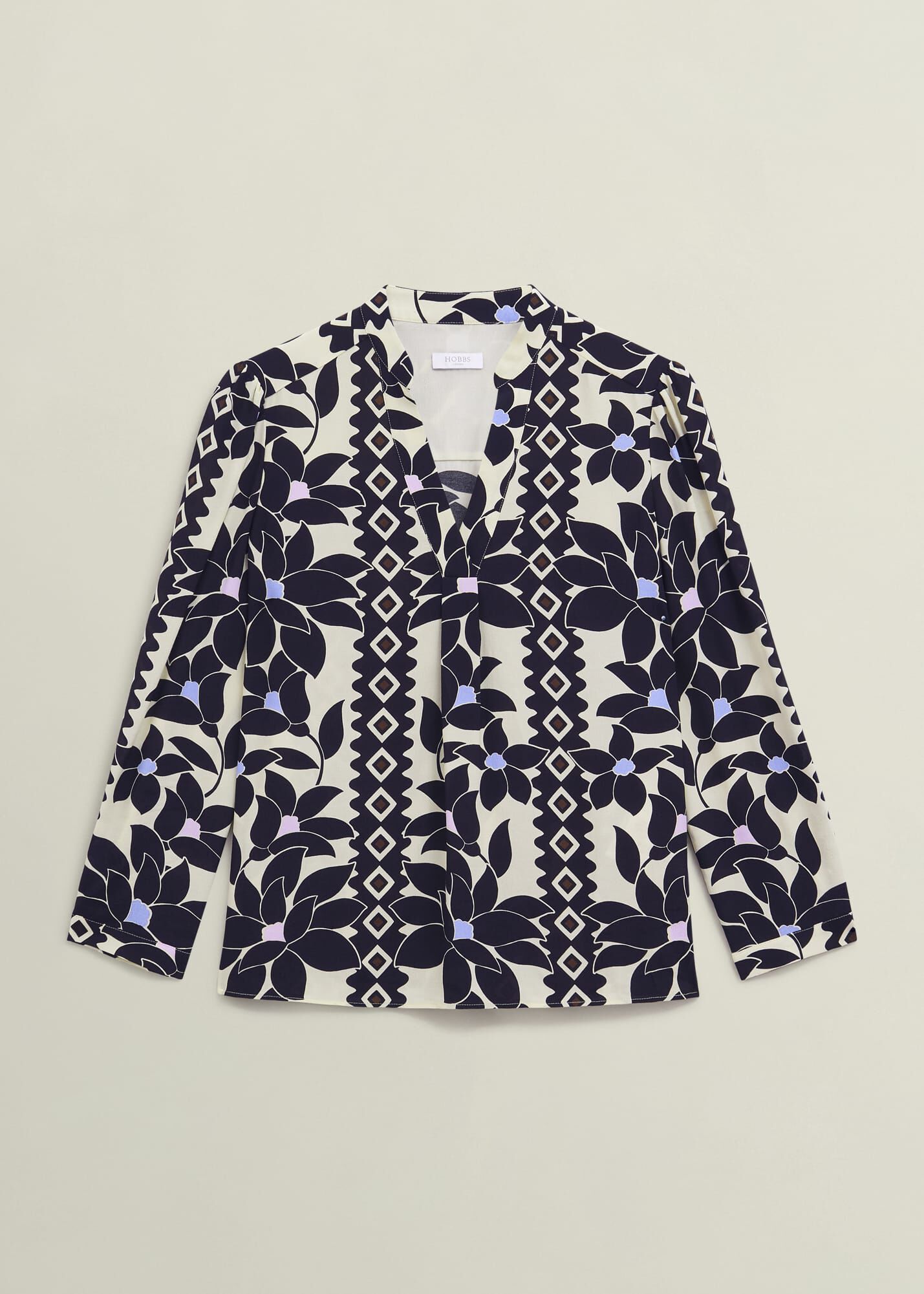特価【Hobbs London】UK発 Lyra フローラル 花 ライラ スカート HOBBS Lyra Abstract Floral Skirt in Navy/Multi | endource