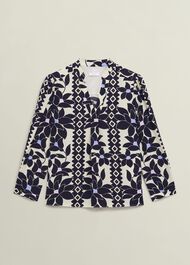 Jilly Blouse, Navy Multi, hi-res