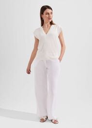 Jayde Knitted Top, Ivory, hi-res