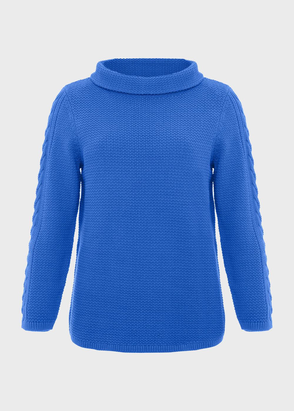 Camilla Cotton Jumper, Fjord Blue, hi-res