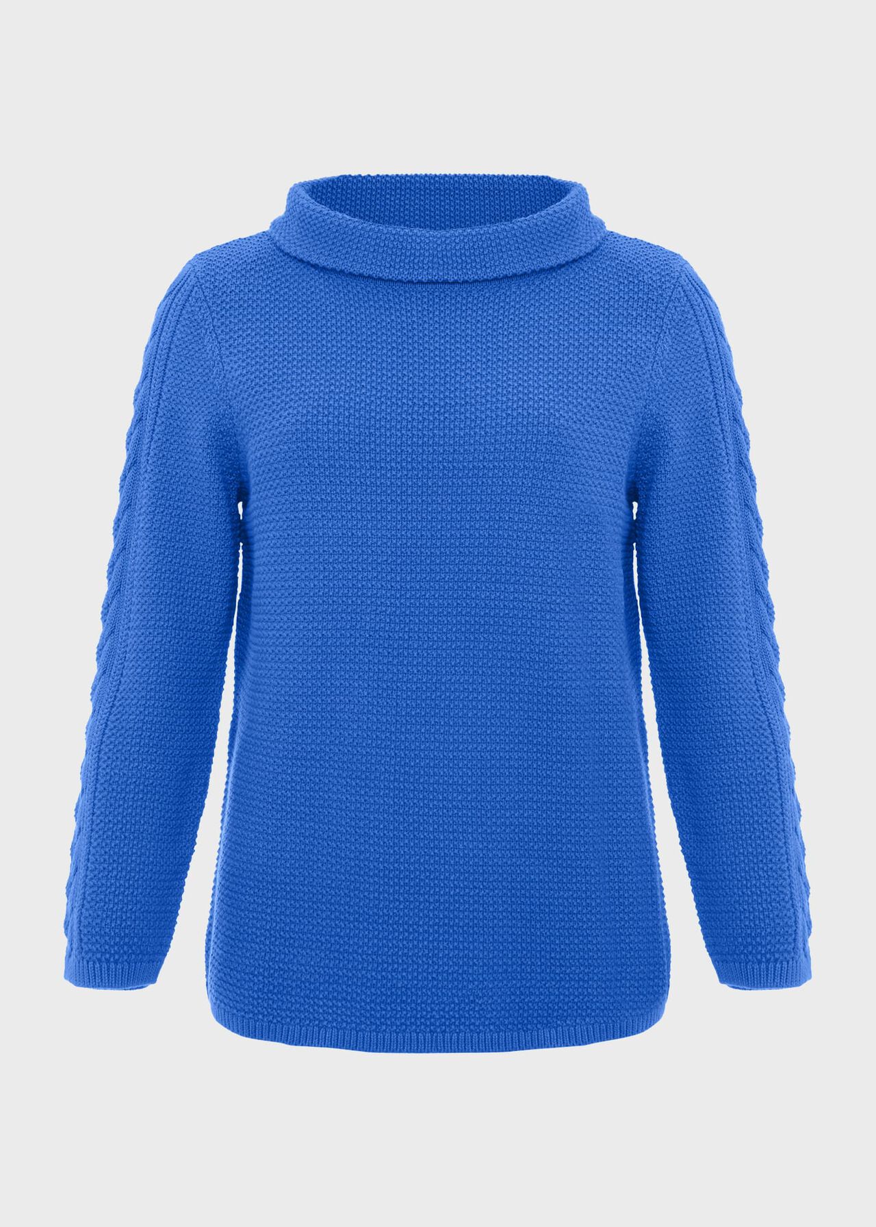 Camilla Cotton Sweater, Fjord Blue, hi-res