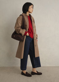 Darla Wool Blend Knitted Jumper, Pomegranate Red, hi-res