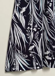 Petite Mollie Jersey Dress, Navy Ivory, hi-res