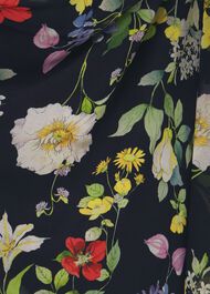 Petite Carly Floral Midi Dress, Midnight Multi, hi-res