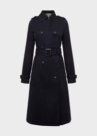 Petite Lisa Trench, Navy, hi-res